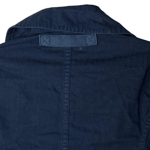 Everlane The Organic Cotton Herringbone Jacket Navy Women XXS NWT Rigid Denim - Picture 13 of 16